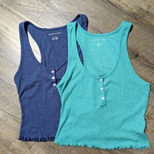 American Eagle Henley True Tank bundle, size large